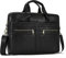 newsbirds 15.6 Zoll Herren Laptoptasche Leder Aktentasche Umhängetasche Handtasche für Männer Business Tasche Notebook Bürotasche, 3316 Schwarz
