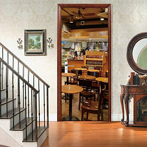 Carta Parati Porta Tavolo e sedie per interni Include Colla Soggiorno Ufficio fotomurali Poster Gigante Wallpaper L77 x A200cm