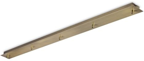 IDEAL LUX LINEARE ROSONE 5 LICHT Messing brüniert Deckenleuchte Lampe 285719