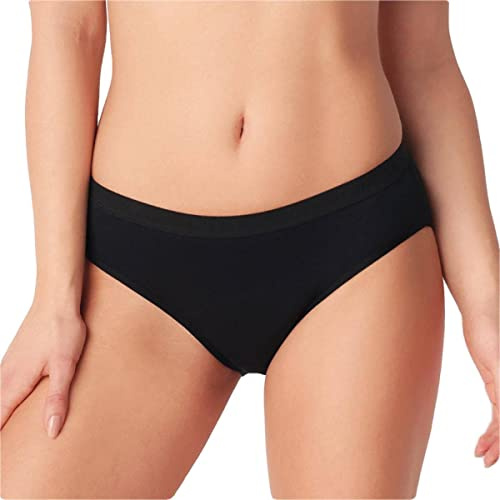 Cotonella 1 Stück Period Panties ADB62 Menstruationszyklus-Slip für Damen, Schwarz 3/M