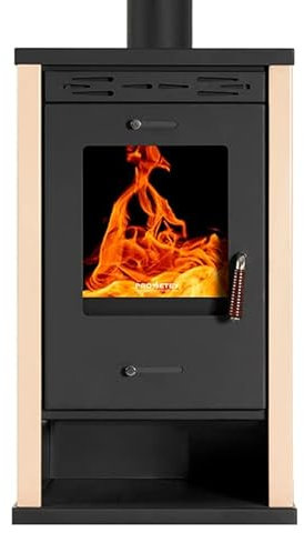 Prometey EKO 3 Holzofen, Elfenbeinfarben, 8,5 kW [Energieklasse A+]