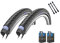 2er Set Schwalbe Reifen Marathon Plus 28 Zoll (47-622) Reflex auswählbar mit Schläuchen + 3 MSZweirad Metall Reifenheber E Bike (DV Schläuche, 28x1,40 (37-622))