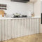 LIVEINU Schrankvorhänge für Küche, Kleiderschrank, Badezimmer, Privatsphäre Gardine, Staubdichter Vorhang für Regale, hängende Tür, Japanische Noren Selbstklebend, Beige 5, 140x70cm