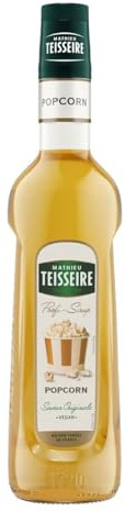 Mathieu Teisseire Popocorn Sirup, Für Getränke, Erfrischungsgetränke, Cocktails und Desserts, 70cl Flasche 