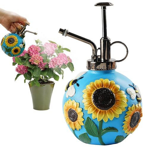 Nkmujil Pulverizador de plantas antiguas de 350 ml, botella de agua con pulverizador de plantas vintage, botella de spray para jardín, botellas de spray para terrario, plantas de interior y exterior