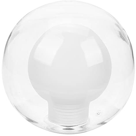 Homoyoyo Abat-jour Verre Double Avec Base Pour Suspension Lustre Globe Transparent Pour Salon Et Décoration Intérieure