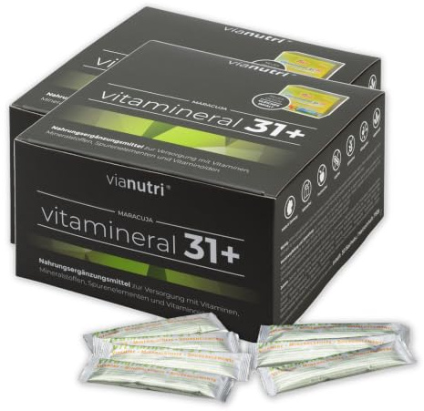Vianutri Vitamineral 31+ Multivitamin Pulver, 60 Beutel Maracuja