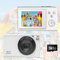 Digitalkamera, AutoFocus 4K Fotoapparat Fotokamera mit 32GB Speicherkarte,16X Digitalzoom，56MP with 2,7 großem Bildschirm, Kompaktkamera Fotokamera für Kinder Einsteiger