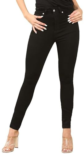 UC Ex High Street Brand Shaping Jeans for Women UK, High Waisted Jeans Womens Blue Ladies Jeans Mid Rise Stretchy Denim