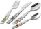 ZWILLING 1026659 Ritter Eckbert Kinderbesteck Set, 4-teilig, mit bunten Motiven, Für Kinder ab 3 Jahren, 18/10 Edelstahl [plastikfreie Verpackung]