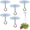 DXPETA 5 Pcs Heavy Duty Adhesive Ceiling Hooks, Metal & PP, Ideal for Hanging Plants, Bird Feeders, Lanterns, Wind Chimes, Planters, Outdoor Decoration