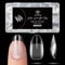 Modelones Almond Nail Tips -510Pcs Short Nail Tips for Gel Extensions Half Matte Full Cover Clear Acrylic Gel Kit False Press on Nails Manicure Salon DIY at Home 15 Sizes