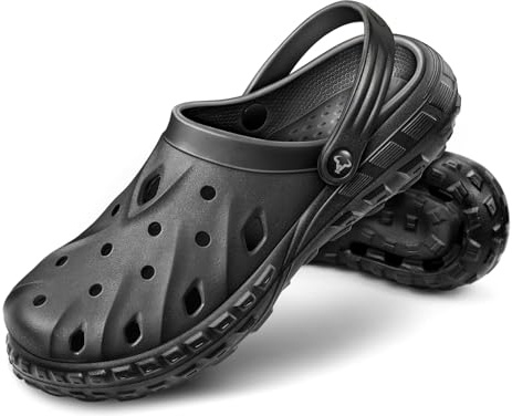 BULLIANT Men Clogs Mules Sandals Unisex Cushioned Footbed,Arch Support