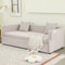 HOMYEDAMIC Schlafsofa, 2-Sitzer Sofa mit Schlaffunktion, Couch mit Kissen, für Wohnzimmer, Gästezimmer (Beige)