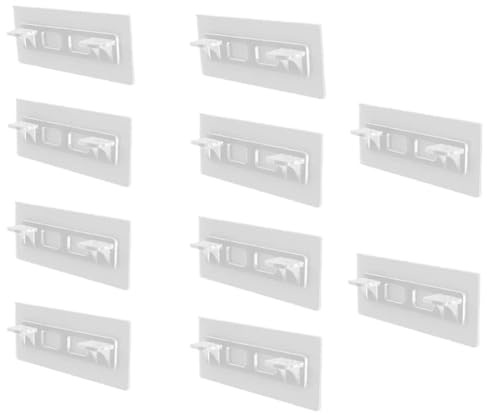 Osmond 30PCS Closet Partition Bracket for Kitchen Bedroom Cabinet Support Clips Wall Hanger Sticker