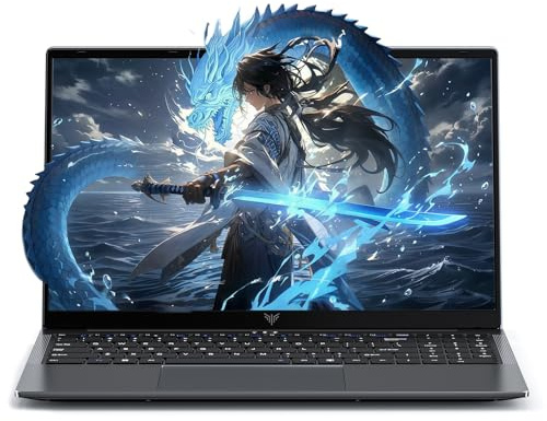 KAIGERR Gaming Laptop, 15,6 Zoll Laptop Computer mit AMD Ryzen 7 5825U (8C/16T, bis zu 4,5 GHz), 16 GB RAM 1 TB NVMe SSD Windows 11 Laptop, Radeon RX Vega 8 Grafik, WiFi 6