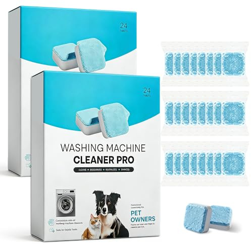 Washing Machine Cleaning Tablets, Washing Machine Cleaner Pro, Washing Machines Cleaner Tablets Deep Cleans Removes Limescale Odours & Mould Detergent Residue for All Washing Machines