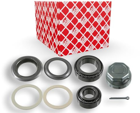 febi bilstein 07406 Radlagersatz mit Dichtungen, Splint und Staubkappe, 1 Stück