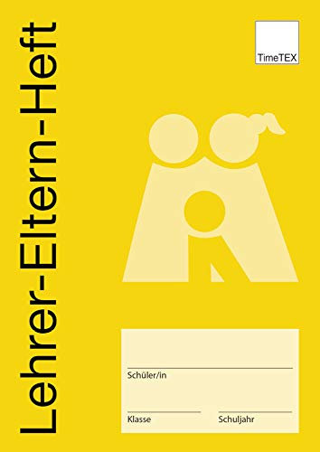 TimeTEX Lehrer-Eltern-Heft - Für Mitteilungen und Entschuldigungen - A5 - Heft - Ocker - 10712 - Muttiheft - Elternheft - Mitteilungsheft
