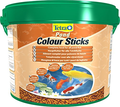 Tetra Pond Colour Sticks (Hauptfutter zur Entfaltung der natürlichen Farbenpracht aller Teichfische), 10 Liter Eimer