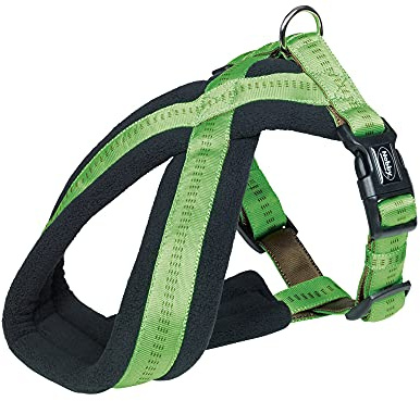 Nobby Komfort Geschirr Soft Grip, grün Bauch: 50-80 cm, B: 25/50 mm, 1 Stück