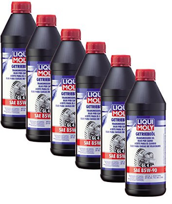6x LIQUI MOLY 1030 Mineralisches Getriebeöl (GL4) SAE 85W-90 1L