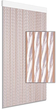 DEGOR Türvorhang/Fliegenvorhang Dara Weiß 90x210