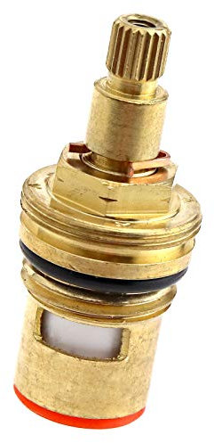 ENET Tête de Robinet Céramique, Laiton Disque Robinets Insert Gland Cartridge 1/4 Quart de Tour 20 Dents G 1/2
