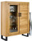 DK-Wohnen Highboard Vitrine Wildeiche Teilmassiv geölt B110xH140xT40 ELFO Tina 2342