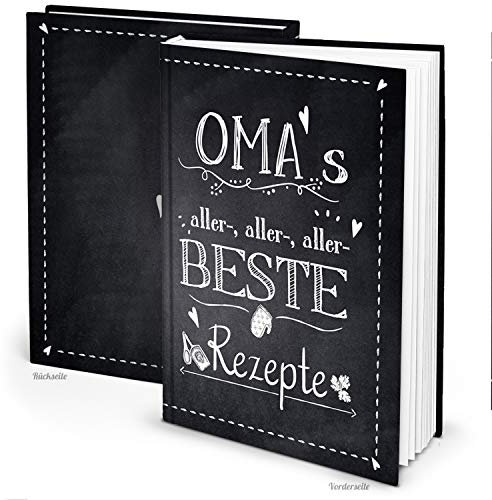 Logbuch-Verlag Omas Rezepte Buch Kochbuch zum Selberschreiben groß leer blanko Geschenk für Enkel DIN A4