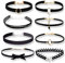 Hachera 8PCS Collier Gothique, Ensemble de Collier Ras de Cou, Collie Ras de Cou en Velours, Collier Choker, Collier Ras de Cou, Colliers Ras de Cou Ruban, Collier Choker, pour Femmes Filles