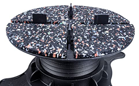 Gartenwelt Riegelsberger Trittschutz-Pad 3 mm Ø 130 mm 10 Stück Set | Für Premium Plattenlager | Trittschallisolierend, stapelbar, rutschhemmend & UV-beständig | Made in Germany