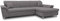 DOMO. collection Ecksofa Franzi, Couch in L-Form, Sofa, Eckcouch, Polsterecke 279 x 162 x 81 cm (BxTxH), dunkelgrau