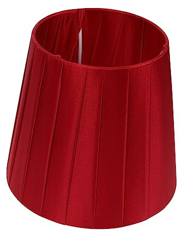 FRCOLOR Stoff Lampenschirm Abdeckung E17 - Weiß Chandelier Shades Barrel Cloth Lampshade