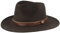 Breiter Rollbarer Outdoor Trekkinghut Filzhut 100% Wolle Wasserabweisend Hut faltbar Ledergarnitur Anthrazit meliert 58