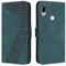 OKZone Kompatibel mit Xiaomi Redmi 7/Xiaomi Redmi Y3 Hülle, PU Leder Handyhülle Tasche Wallet Schutzhülle Flip Cover Klappbar Stoßfeste Brieftasche Etui mit Magnet Kartenfach TPU Lederhülle (Zyan)