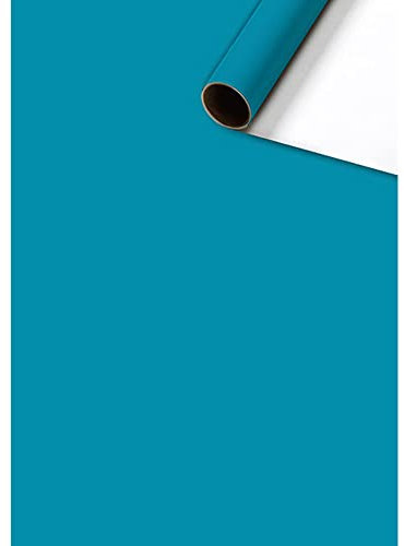 Stewo Geschenkpapier Uni Plain Petrol 1 Rolle 70 x 200 cm - Geschenkpapier für Geburtstage