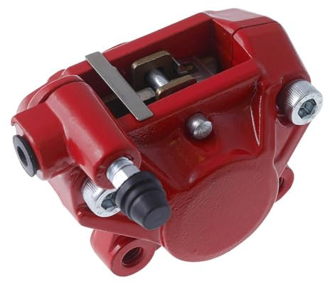 Bremssattel + Beläge kompatibel mit Yamaha Aerox MBK Nitro Bremszange, Bremse Runner hinten rot