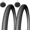 2 Reifen 700 x 35C (37-622) + 2 Luftschläuche 28 Ventil Italien Fahrradreifen Fahrradteile für Straßenfahrrad schwarz aus Gummi für Trekkingrad Citybike Fahr 700 x 35 28 x 1 5/8 x 1 3/8 1 Paar