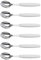 6er Set Giesser Messer Besteck Teelöffel Kaffeelöffel Löffel klein Rostfreier Stahl, Ergonomischer Griff, Spülmaschinenfest - Made in Germany - Weiß