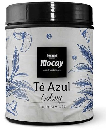 Caffé Mocay – Infusión Té Azul Oolong – Pack 2 Latas de 20 Pirámides – 40 Pirámides Compostables