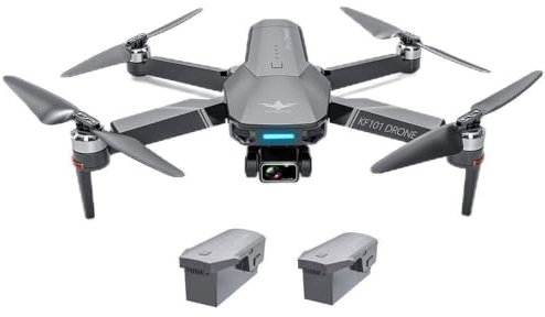 UPIKIT 4K RC Drone with Camera for Adults RC Drone with Camera Smart Follow Mode EIS Anti-shake 3-Axis Gimbal Brushless Motor 5G Wifi Aerial Video FPV Quadcopter (Size : 2 battery)