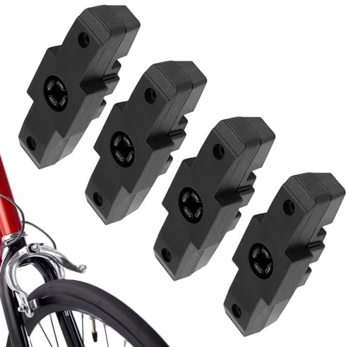 4 Stück Bremsbeläge für Magura HS11/ HS22/ HS33,2 Paar Bremsschuhe Fahrrad, Bremsschuhe Fahrrad Bremsbelag für Hydraulikbremse Felgenbremse(Schwarz)