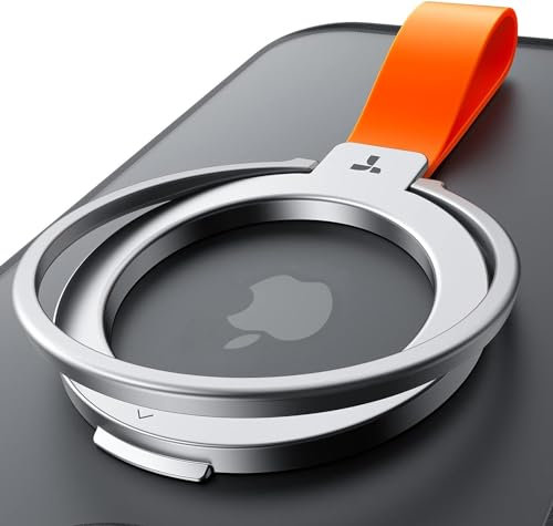 TORRAS Handy Ring für MagSafe 12N Magnetkraft für Fingerhalterung 360°Drehbar als Ständer Ringhalter Handy Halterung magnetisch für iPhone Samsung usw. - Titan Silber