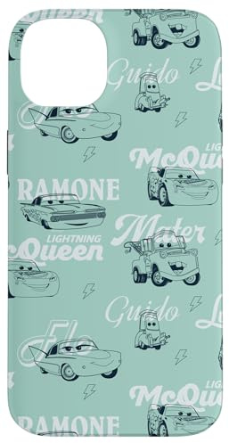 Disney und Pixars Cars Lightning McQueen & Friends Muster Hülle für iPhone 14 Plus