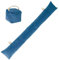 Nicola Spring 2pc Blau Samt Würfel Türstopper & Zugluftstopper Set - Haustür Entwurf Ausschluss Stopper Blocker Isolierung Unten Kissen