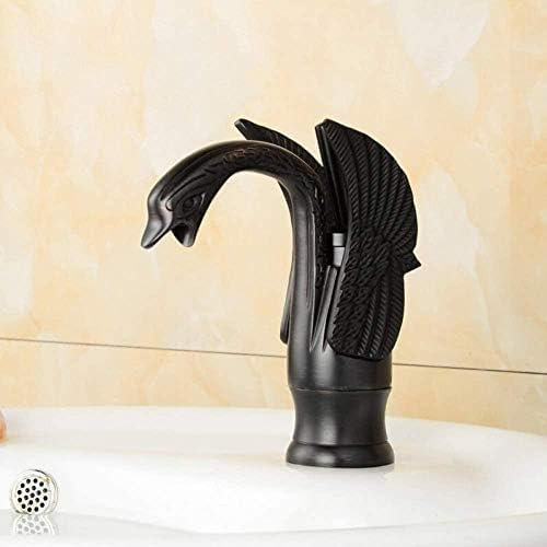 Robinet Mignon Cygne Robinet De Salle De Bain Mitigeur De Lavabo Monté Sur Pont Mitigeur D'eau Chaude Et Froide Mélangeur De Lavabo En Laiton Robinet De Lavage Monotrou