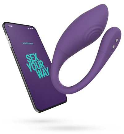 AMORELIE Joy – App-gesteuertes Vibro-Ei Cha-Cha für Frauen | Wasserfest aus Silikon