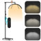 Lmaqfum Foldable Half Moon Light, 2 in 1 Lash Lamp for Eyelash Tech, Esthetician Light with Phone Holder Desk Clip Wheel Stand for Eyelash Extension, Skincare, Nail Tech, Beauty Salon, 3 Modes