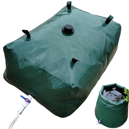 Water Storage Containers Long Term Water Tank 29gal/110L PVC Blue Soft Water Bladder with Valves and Overflow Kit Water Storage Containers Long Term for Camping, RV and Emergency Water Storage